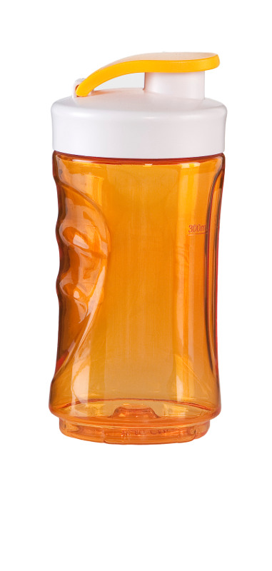 Láhev na smoothie DOMO - transparentní oranžová 300 ml