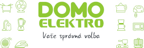 DOMO-ELEKTRO logo zelené s piktogramy